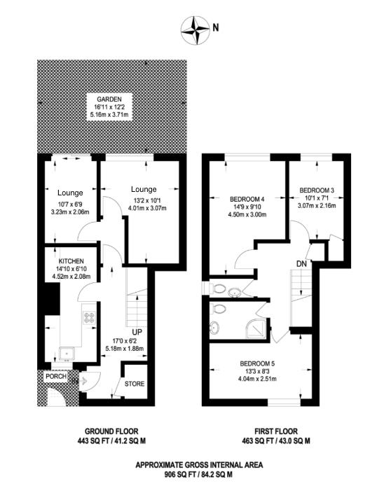 23, Nairn Street, London floorplan