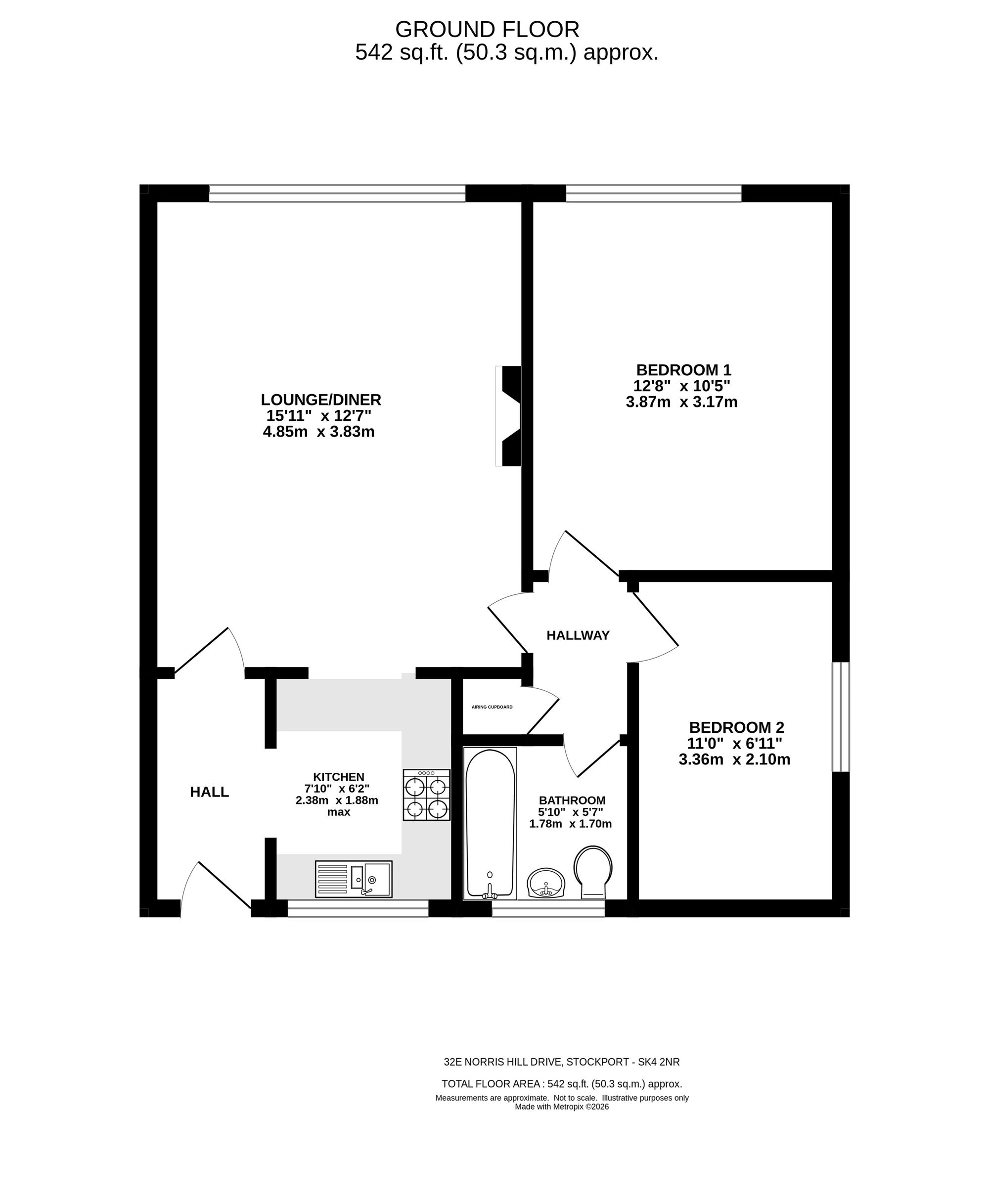 32e Norris Hill Drive, Stockport floorplan