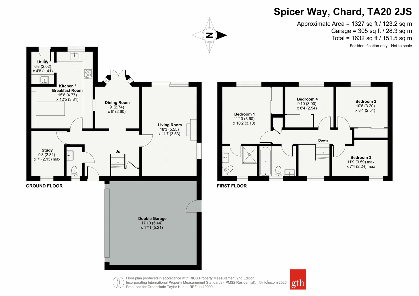 14, Spicer Way, Chard floorplan