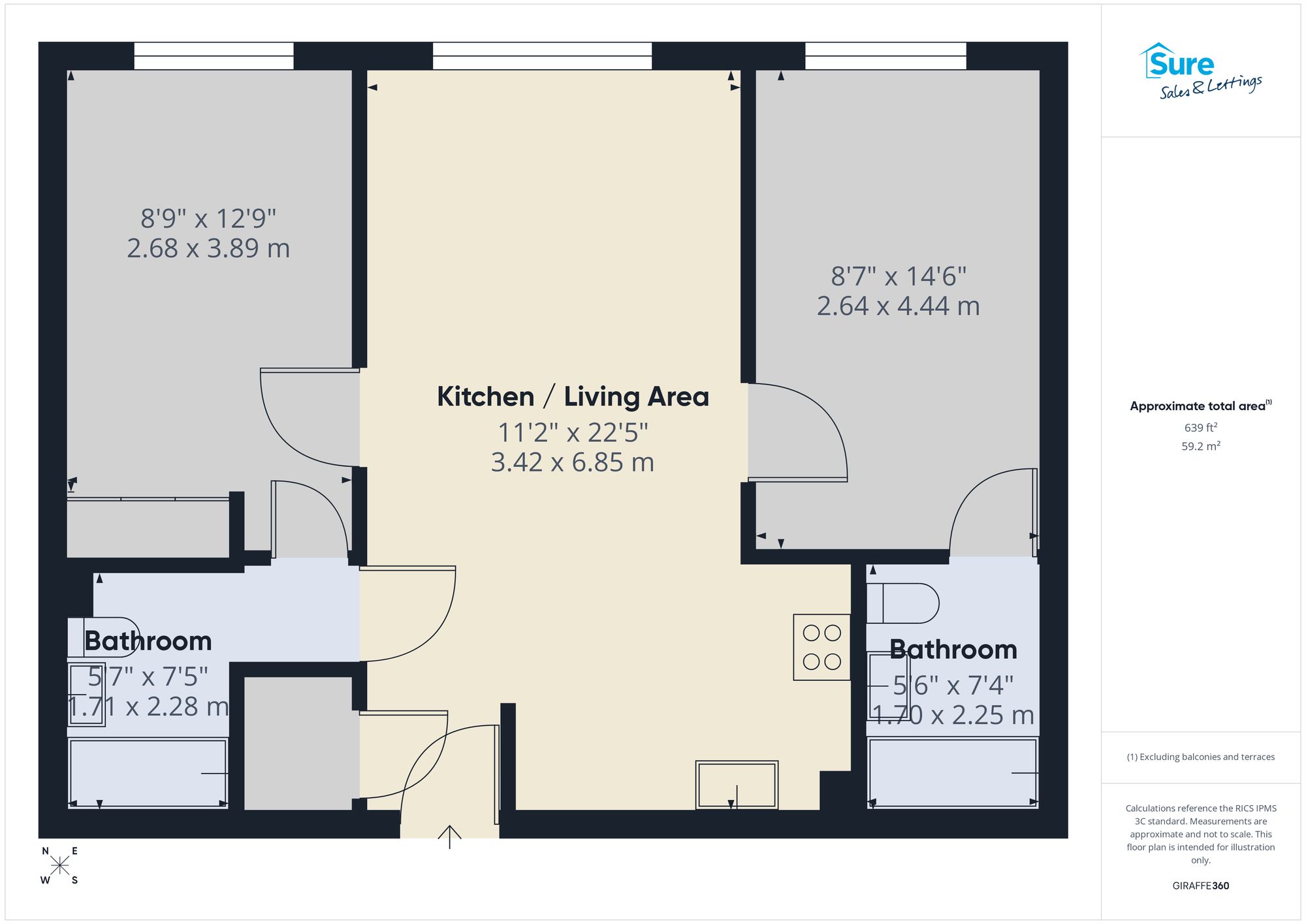 Apt 75, Strutt House, Derby floorplan