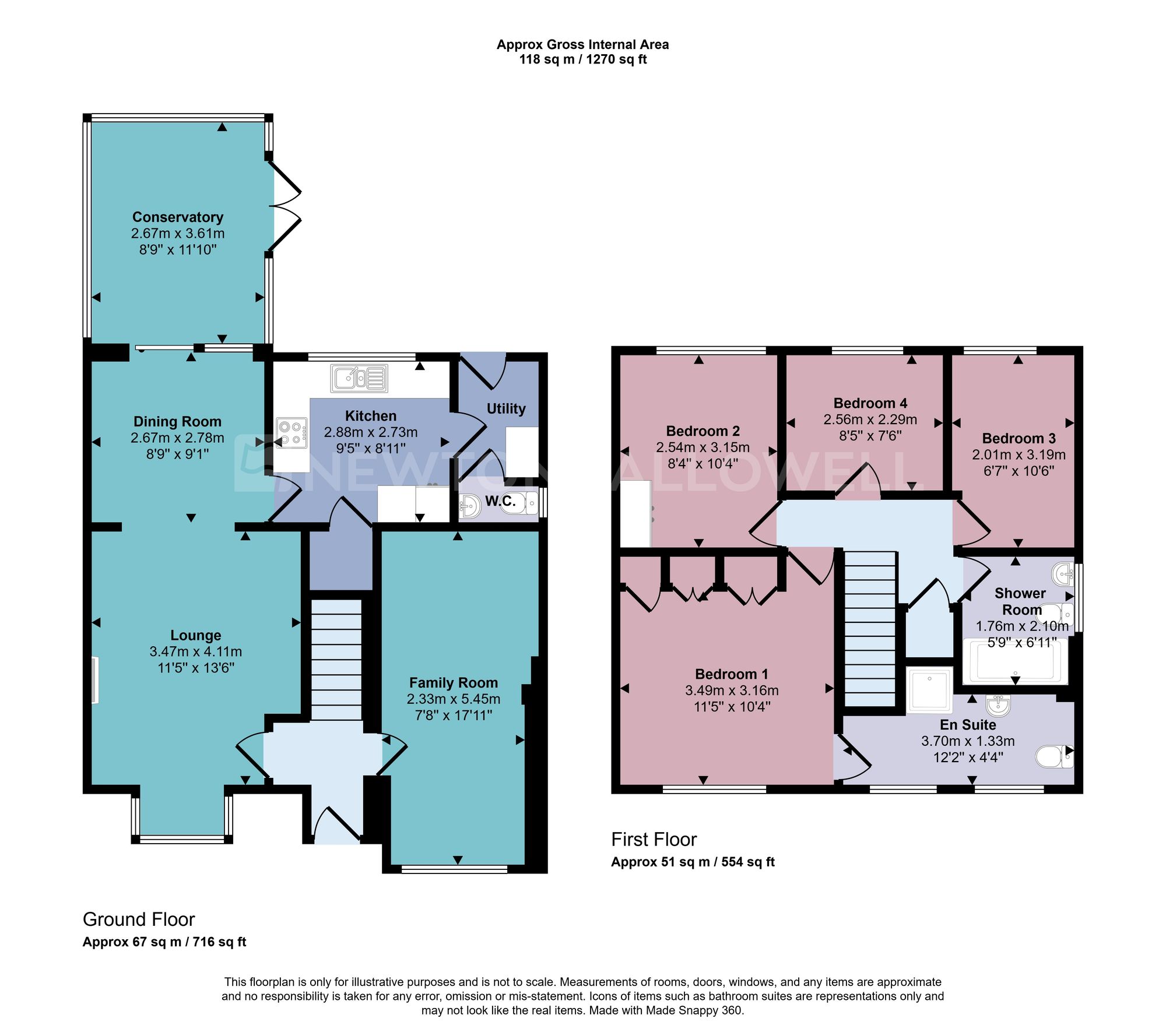 32 The Limes, Coalville floorplan