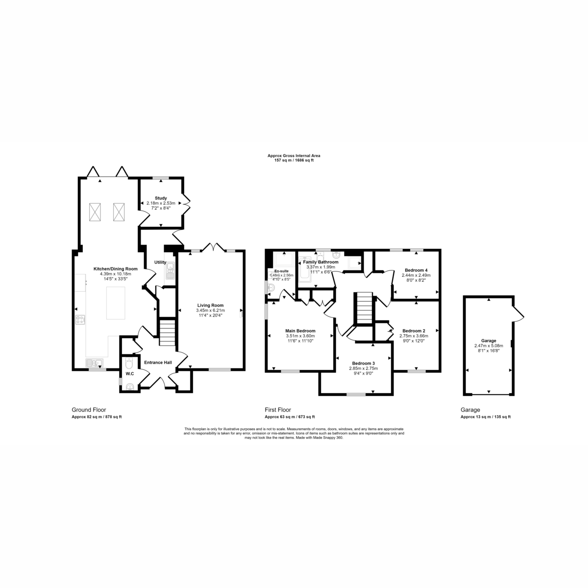 13, Greenfield Way, Long Stratton floorplan