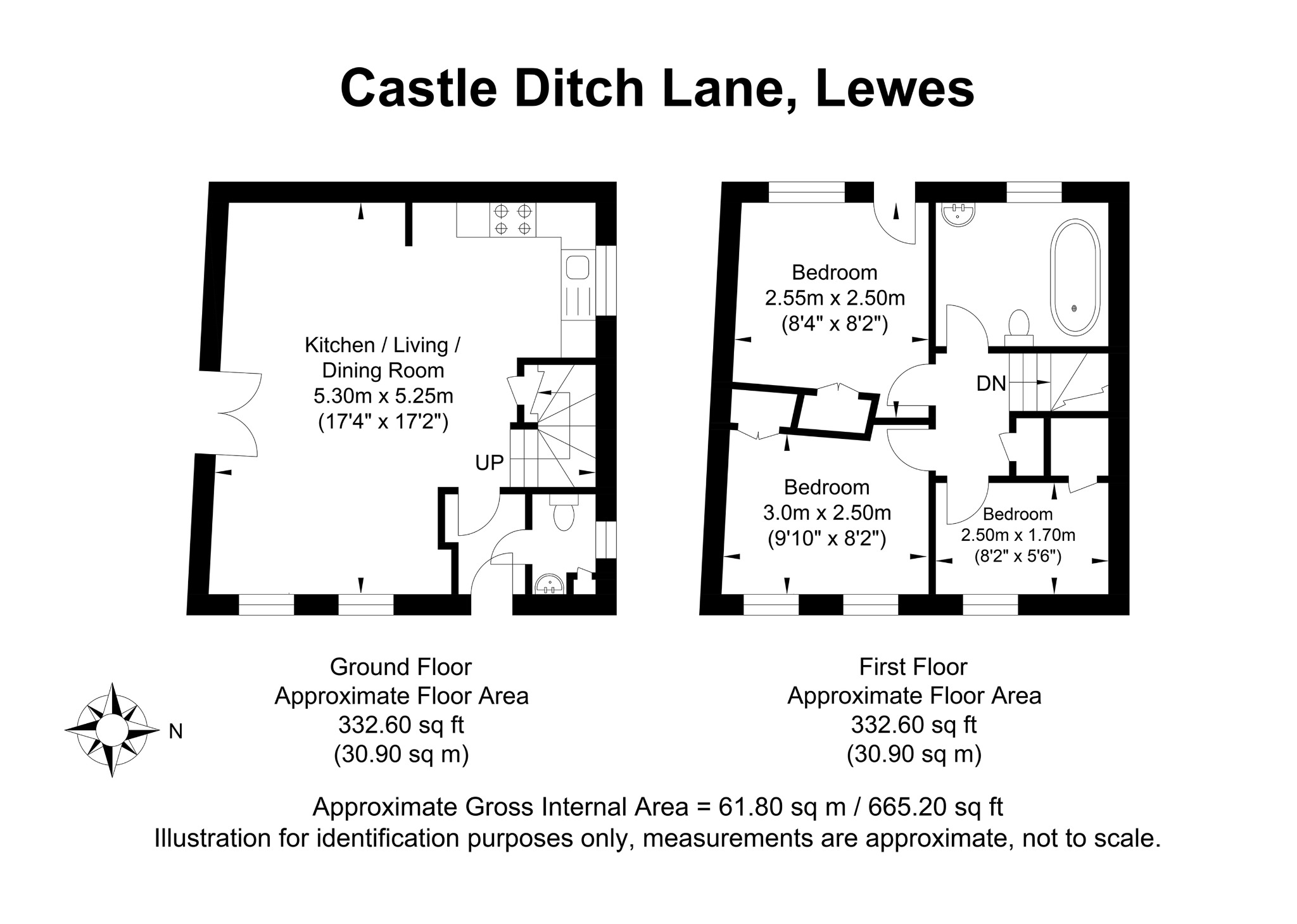 12, Castle Ditch Lane, Lewes floorplan