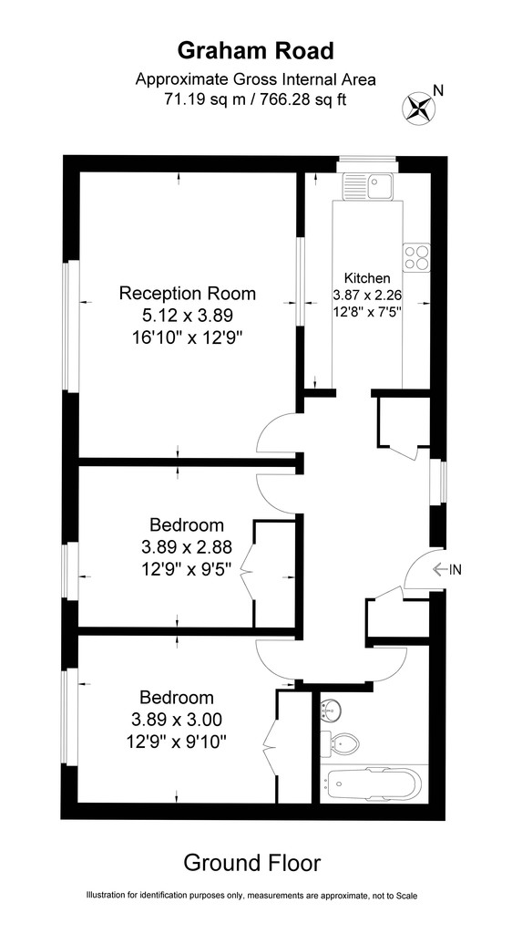 2 Bedrooms Flat to rent in Graham Road, London SW19