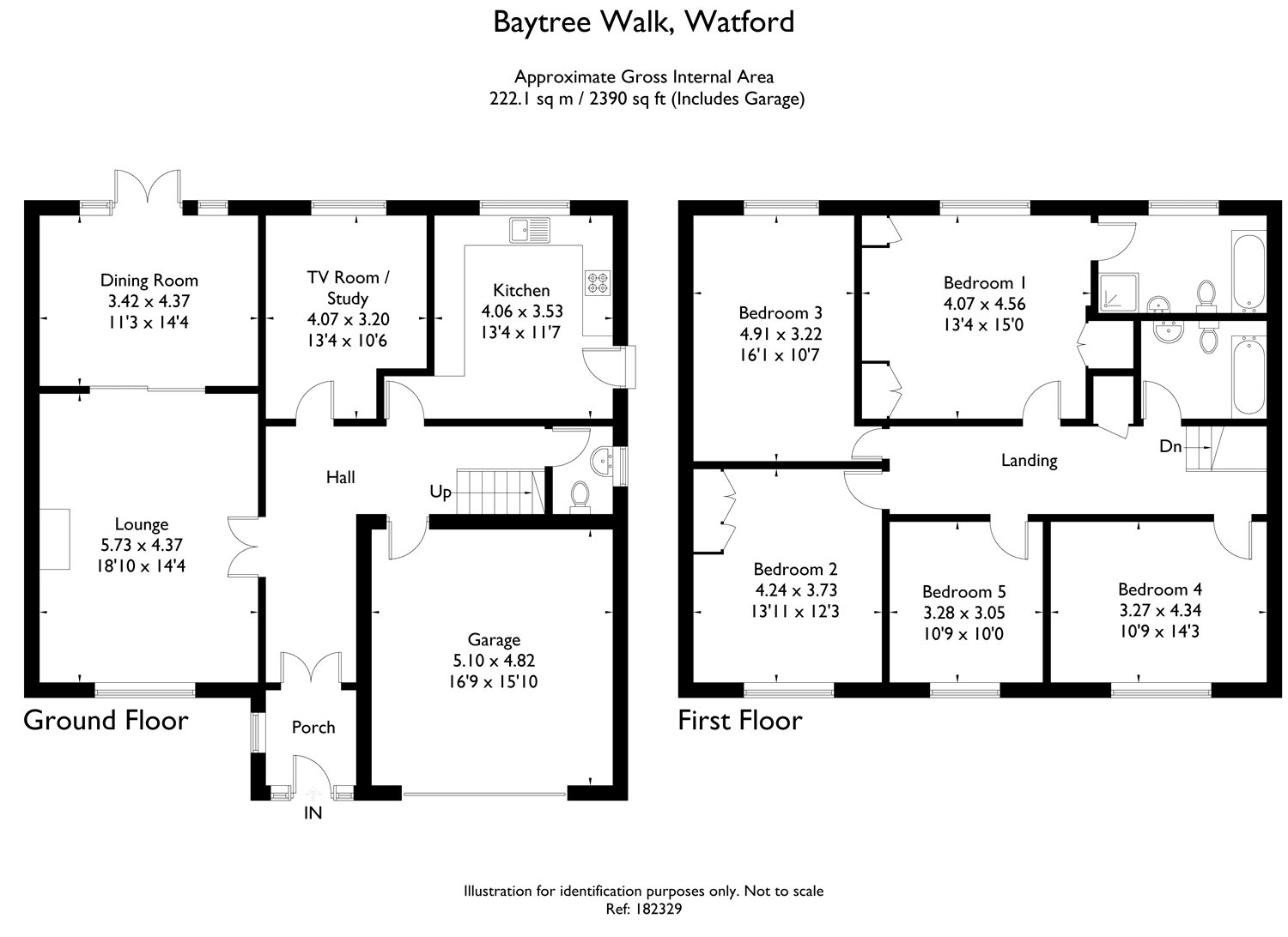 5 Bedrooms Detached house for sale in Baytree Walk, Watford, Hertfordshire WD17