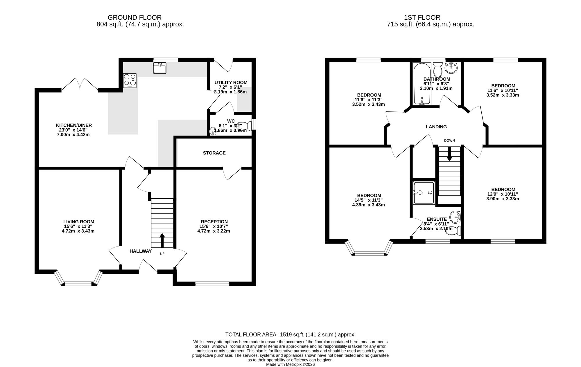 4 Westfield Rise, Newport floorplan