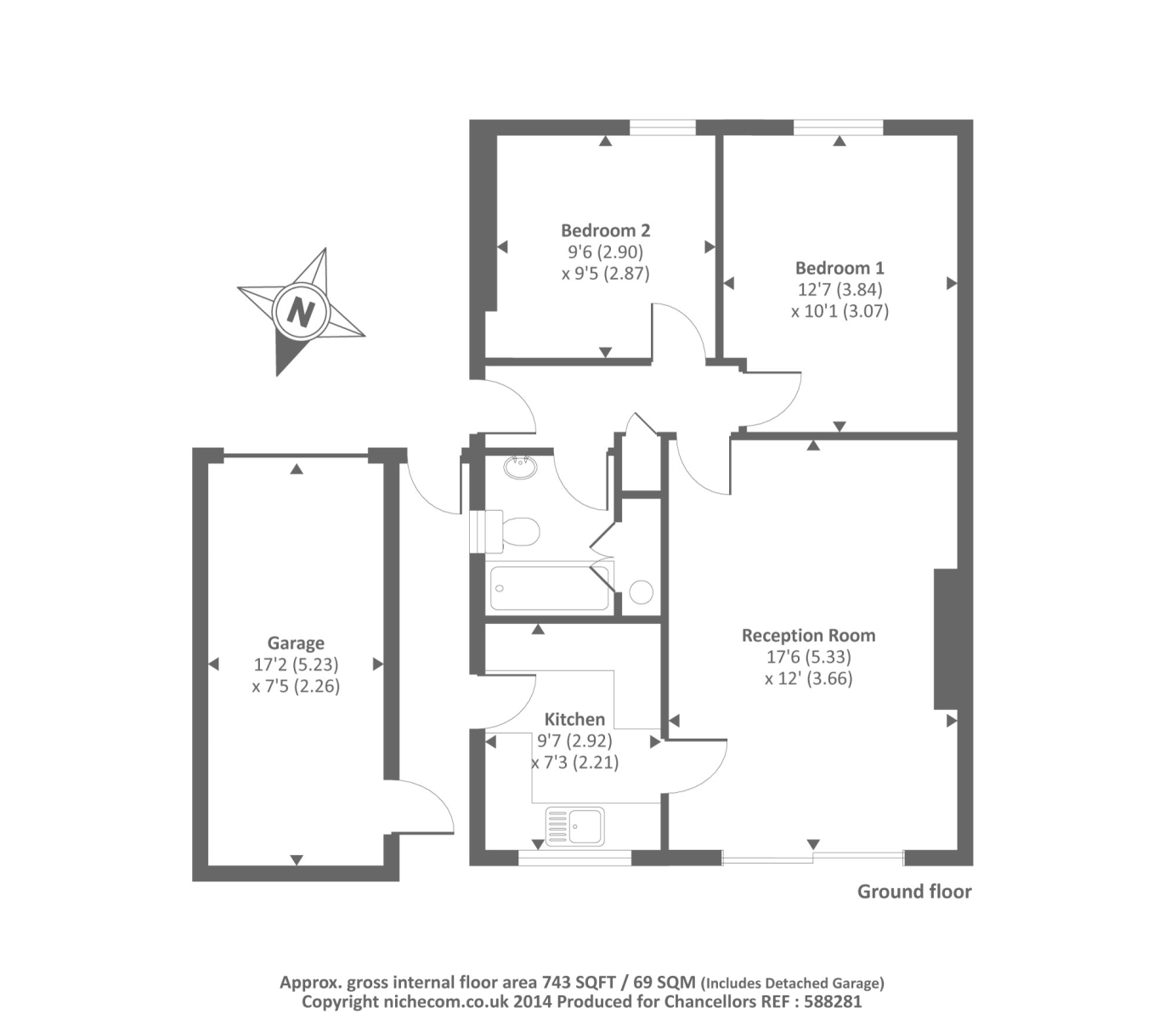 2 Bedrooms Bungalow to rent in Abingdon, Oxfordshire OX14