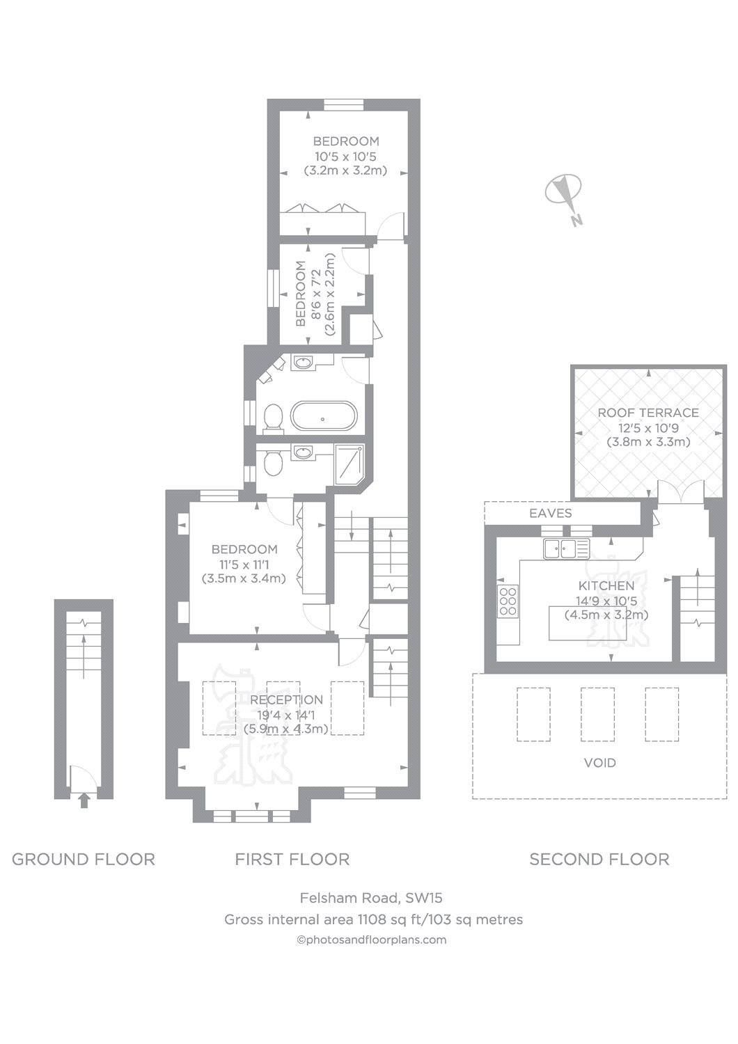 3 Bedrooms  to rent in Felsham Road, Putney, London SW15