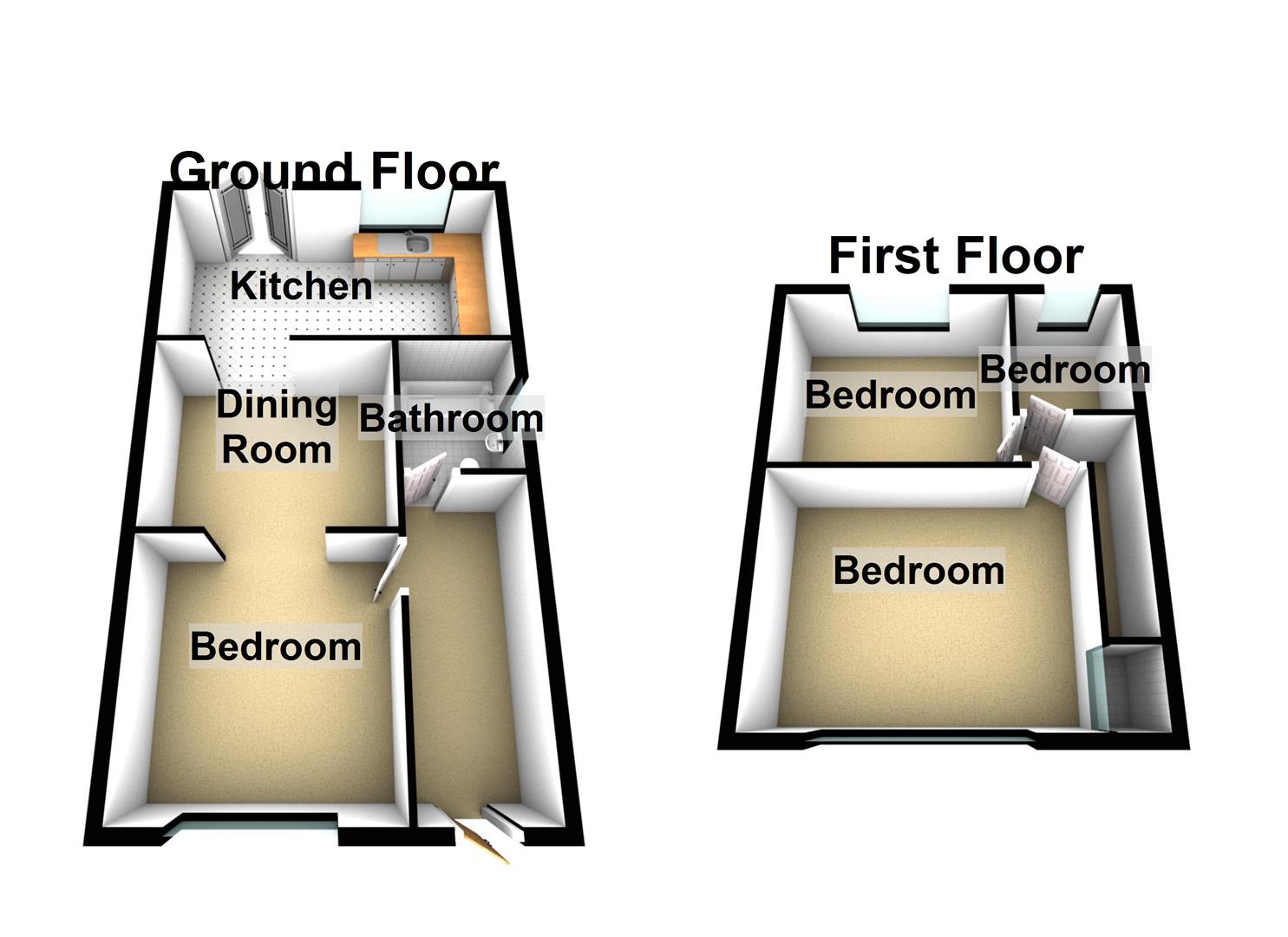 3 Bedrooms Semi-detached house to rent in Sipson Road, West Drayton, Middlesex UB7