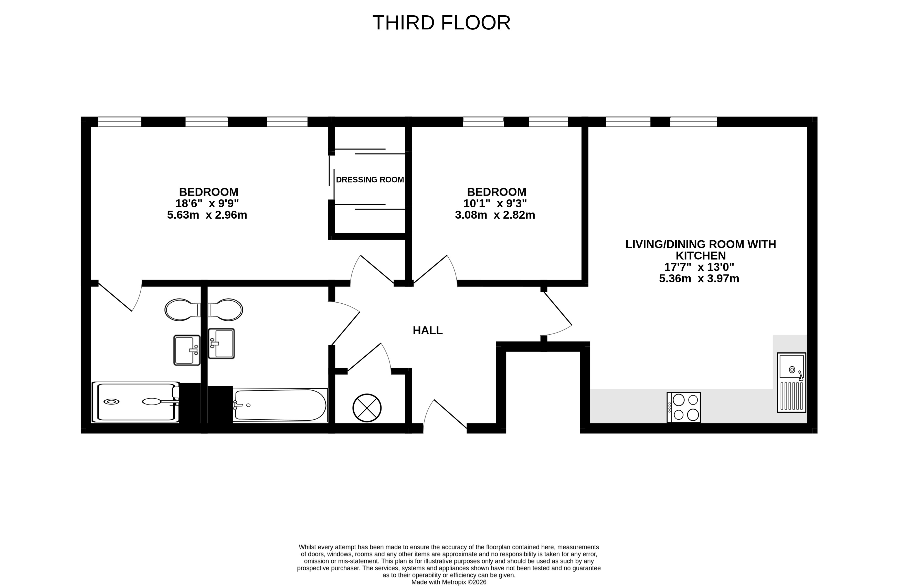 Flat 52,,, Ashwood House, Camberley floorplan