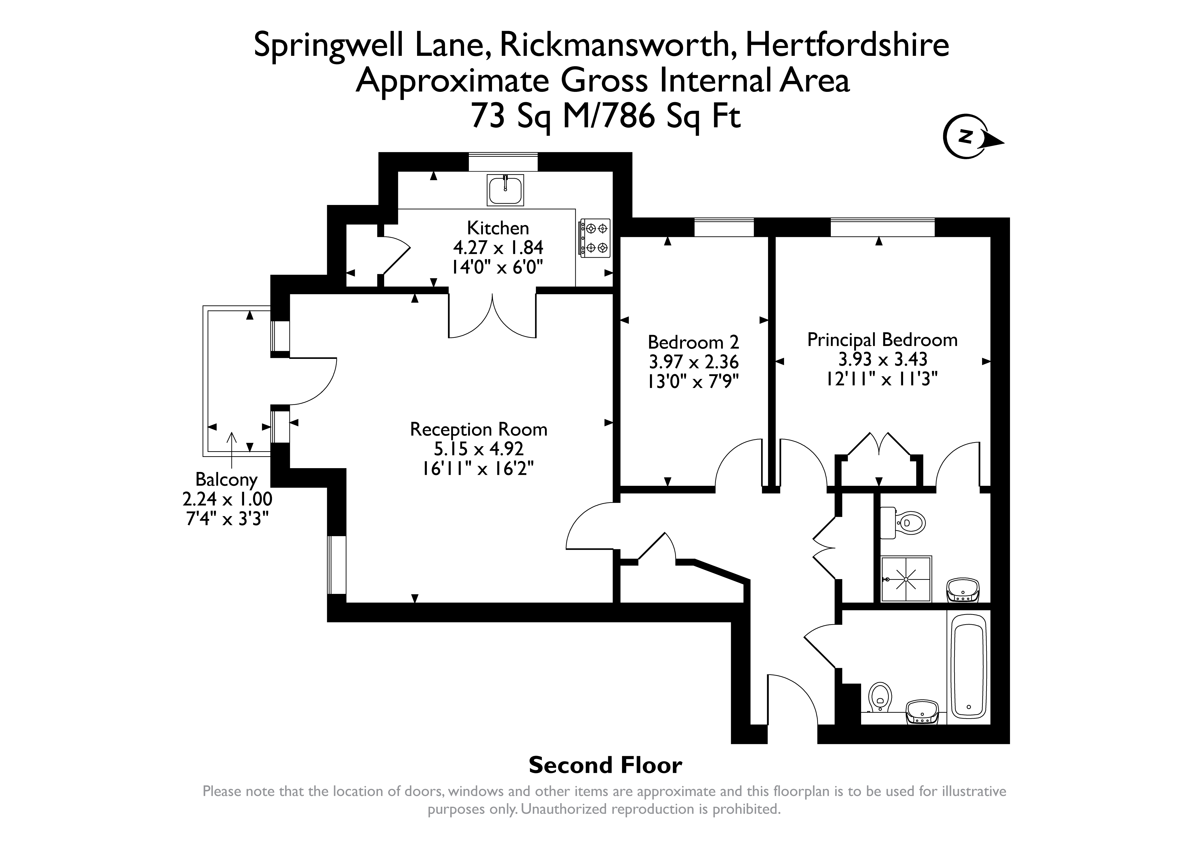 8 Willow Court, Springwell Lane, Rickmansworth floorplan