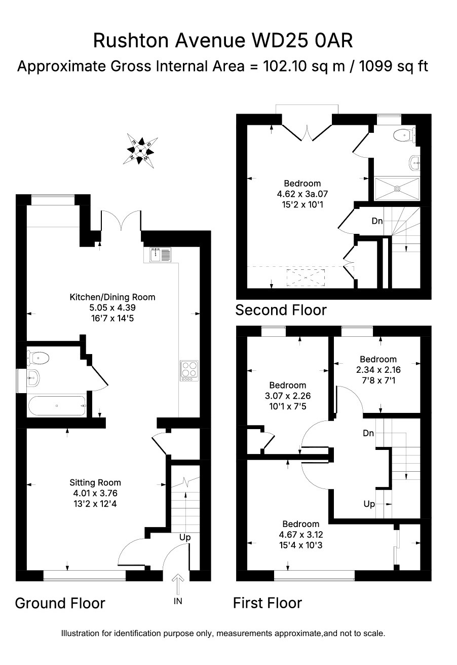 112, Rushton Avenue, Hertfordshire floorplan