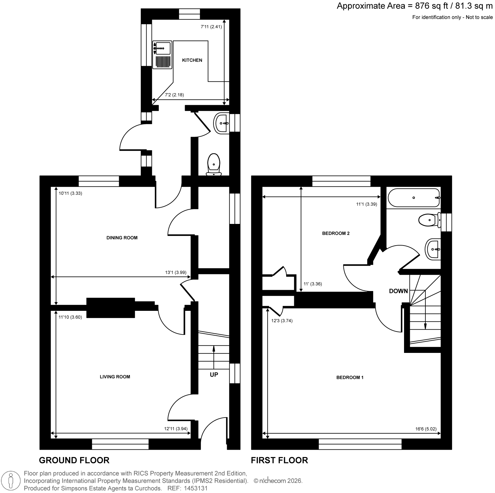 3, School Cottages, Woking floorplan