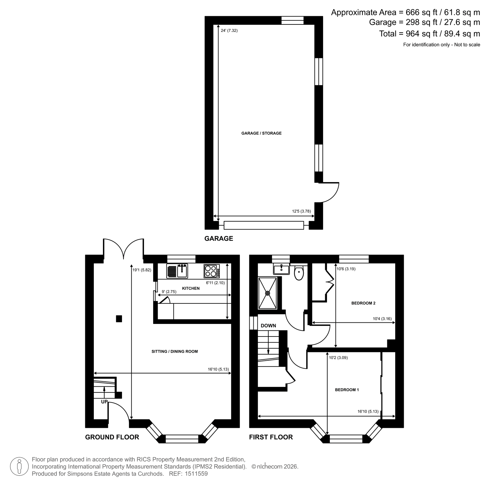 56, Hart Road, Byfleet floorplan