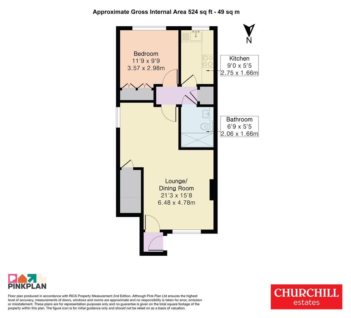 Flat 1, Riverside Court, North Chingford floorplan