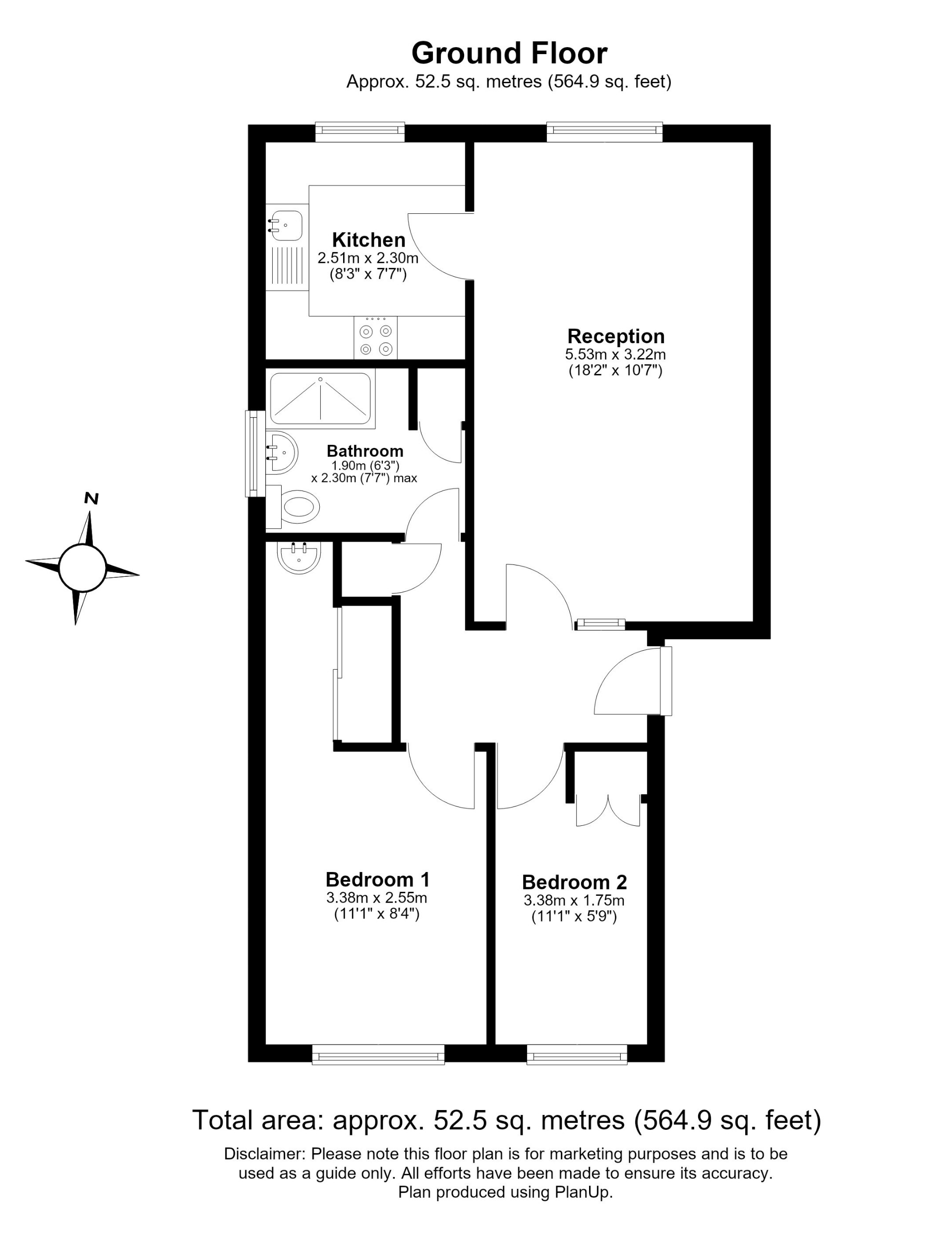 1, Cross Road, Greater London floorplan