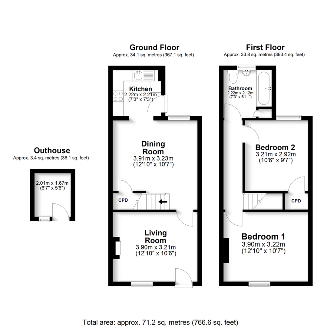 32B, Horsefair Green, Stony Stratford floorplan