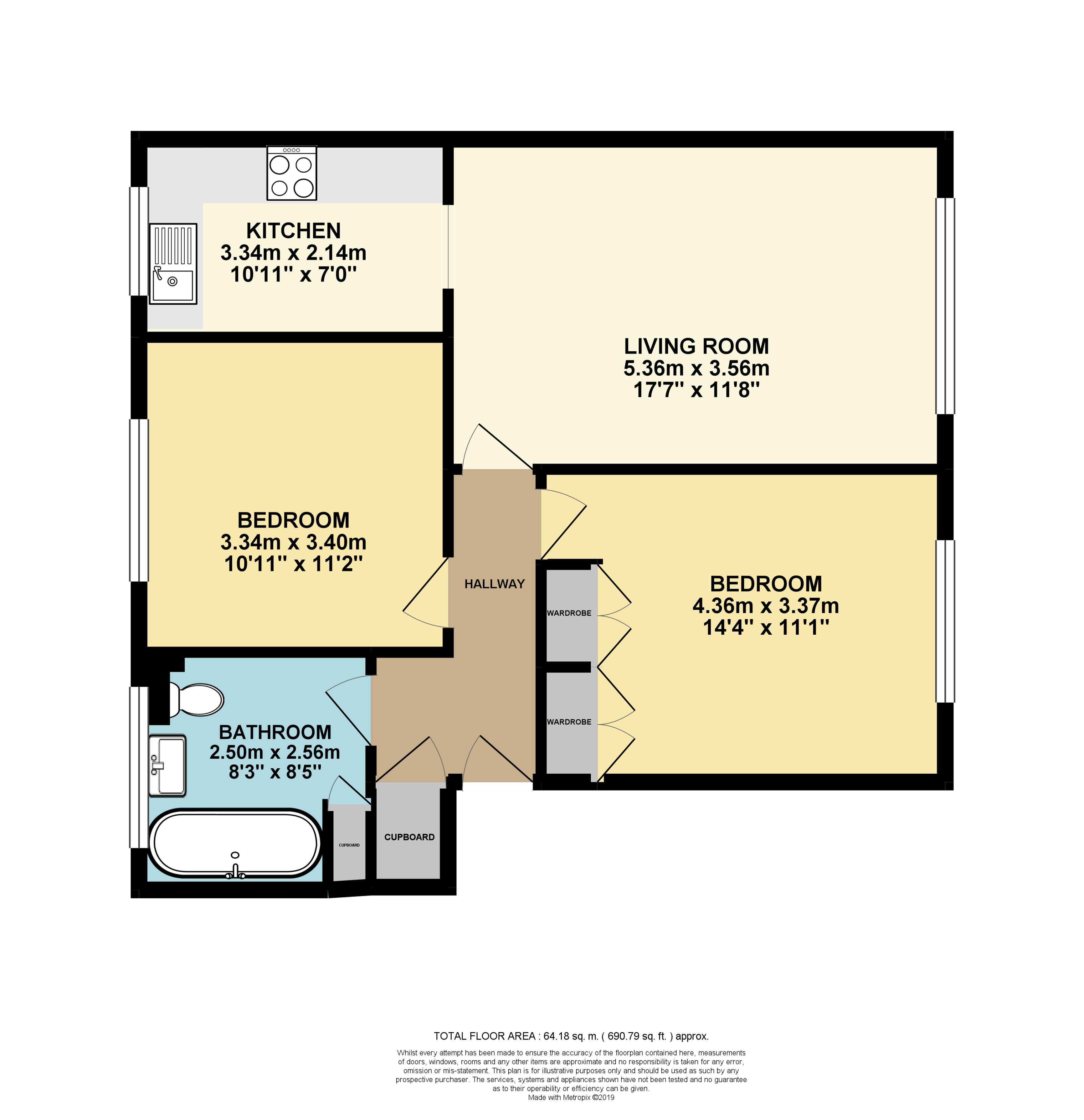 2 Bedrooms Flat for sale in Sharrow Close, Haywards Heath RH16