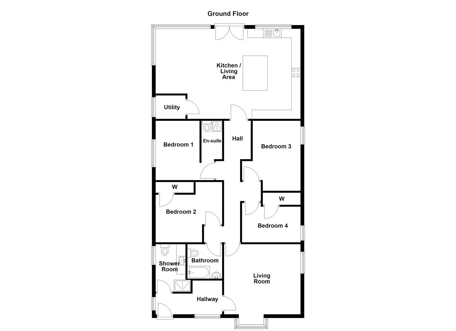 78, Church Lane, Hanford floorplan