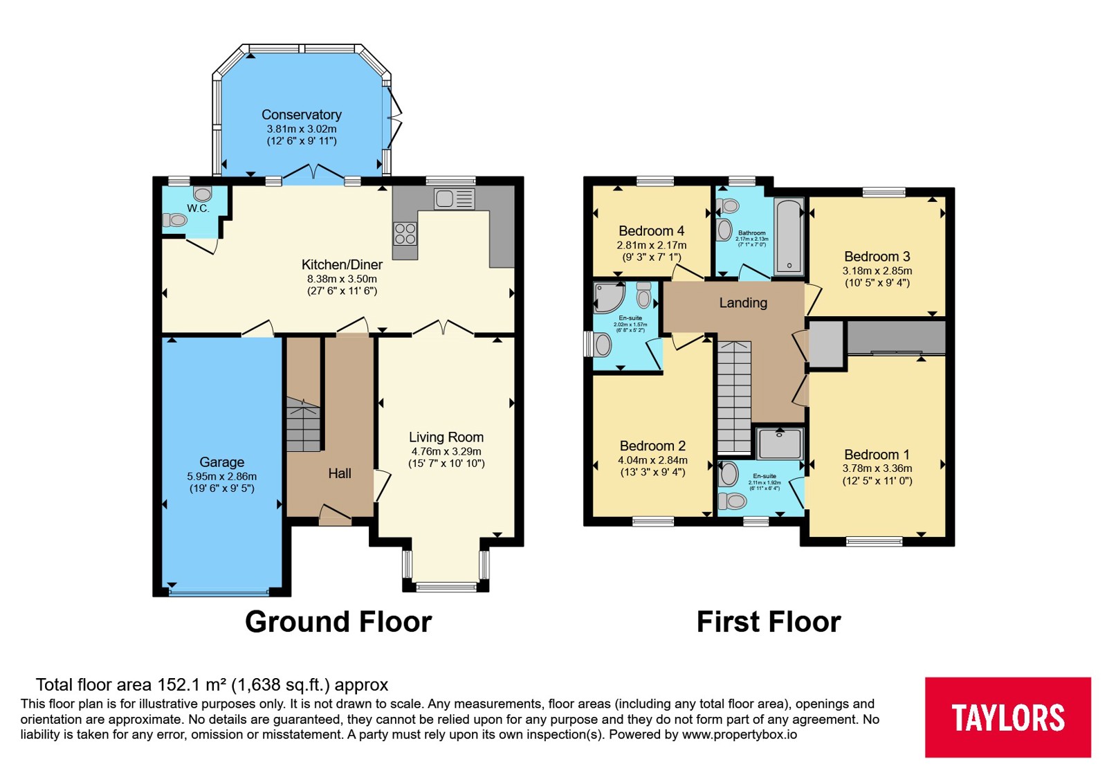 17, Courtney Close, Northamptonshire floorplan