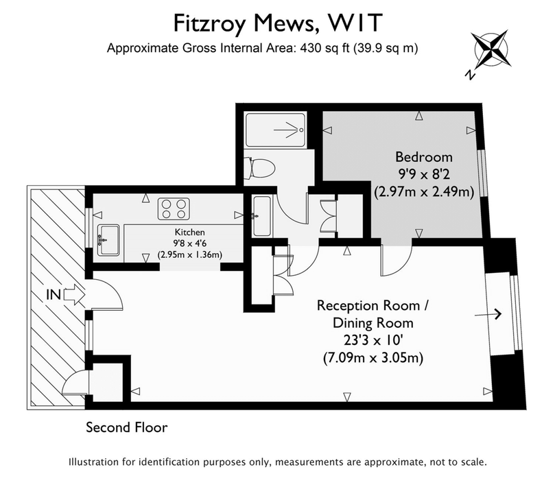 1 Bedrooms  for sale in Glebe House, 15 Fitzroy Mews, Fitzrovia, London W1T