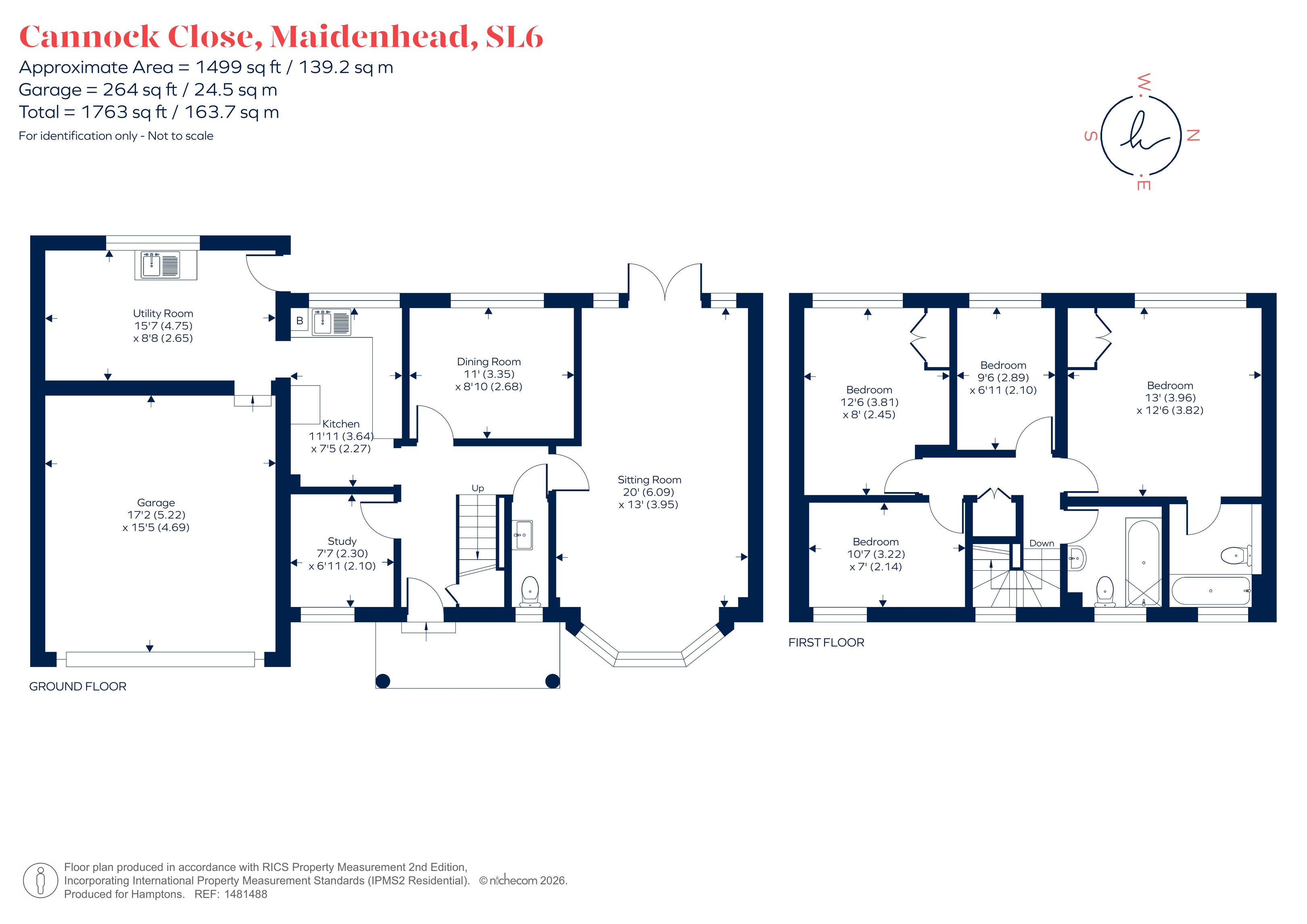 3, Cannock Close, Maidenhead floorplan