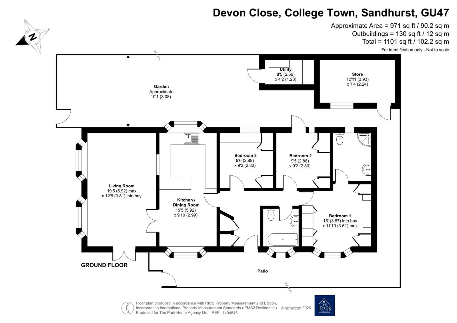 6, Devon Close, Sandhurst floorplan