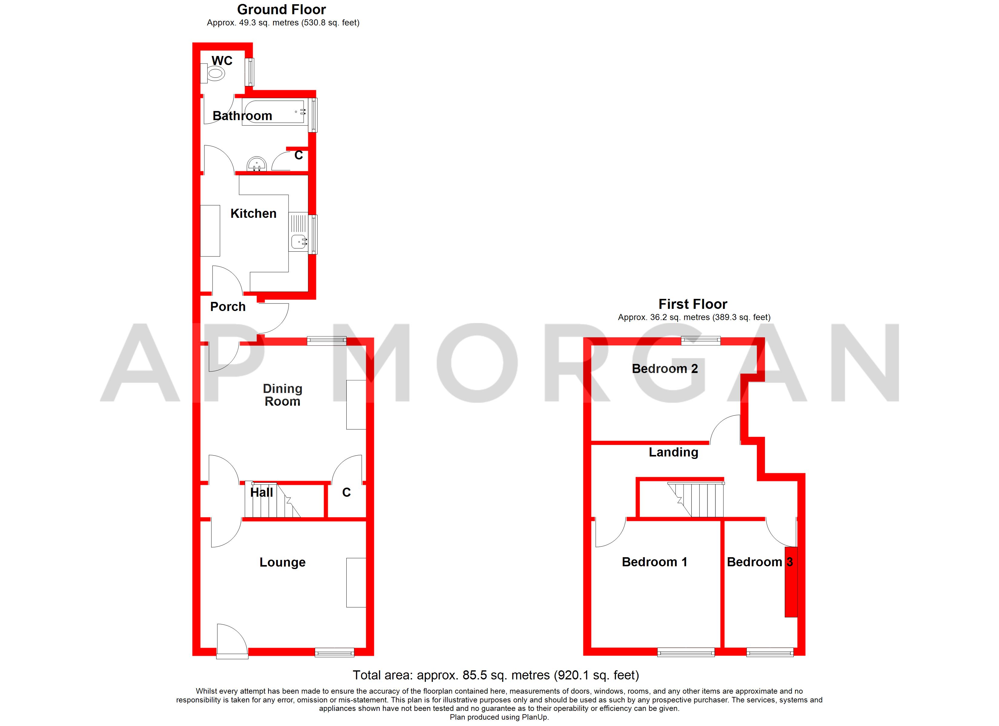 83, Enville Street, West Midlands floorplan
