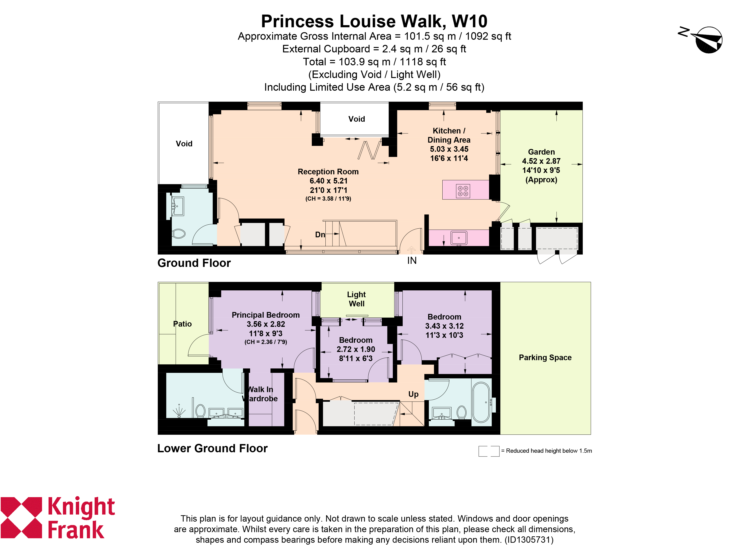 4, Princess Louise Walk, London floorplan