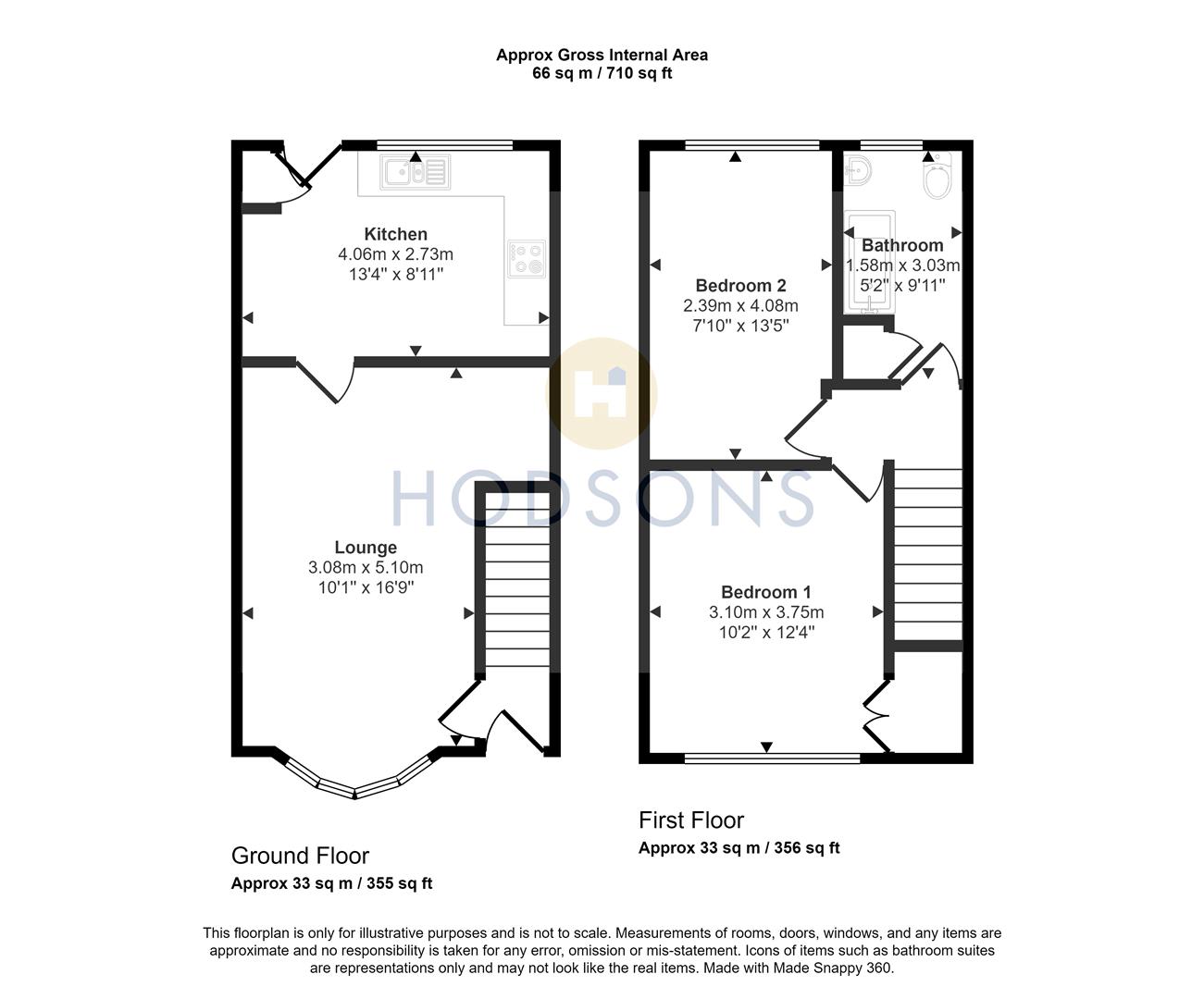 Durkar Lane, Durkar, Wakefield WF4, 2 bedroom end terrace house for