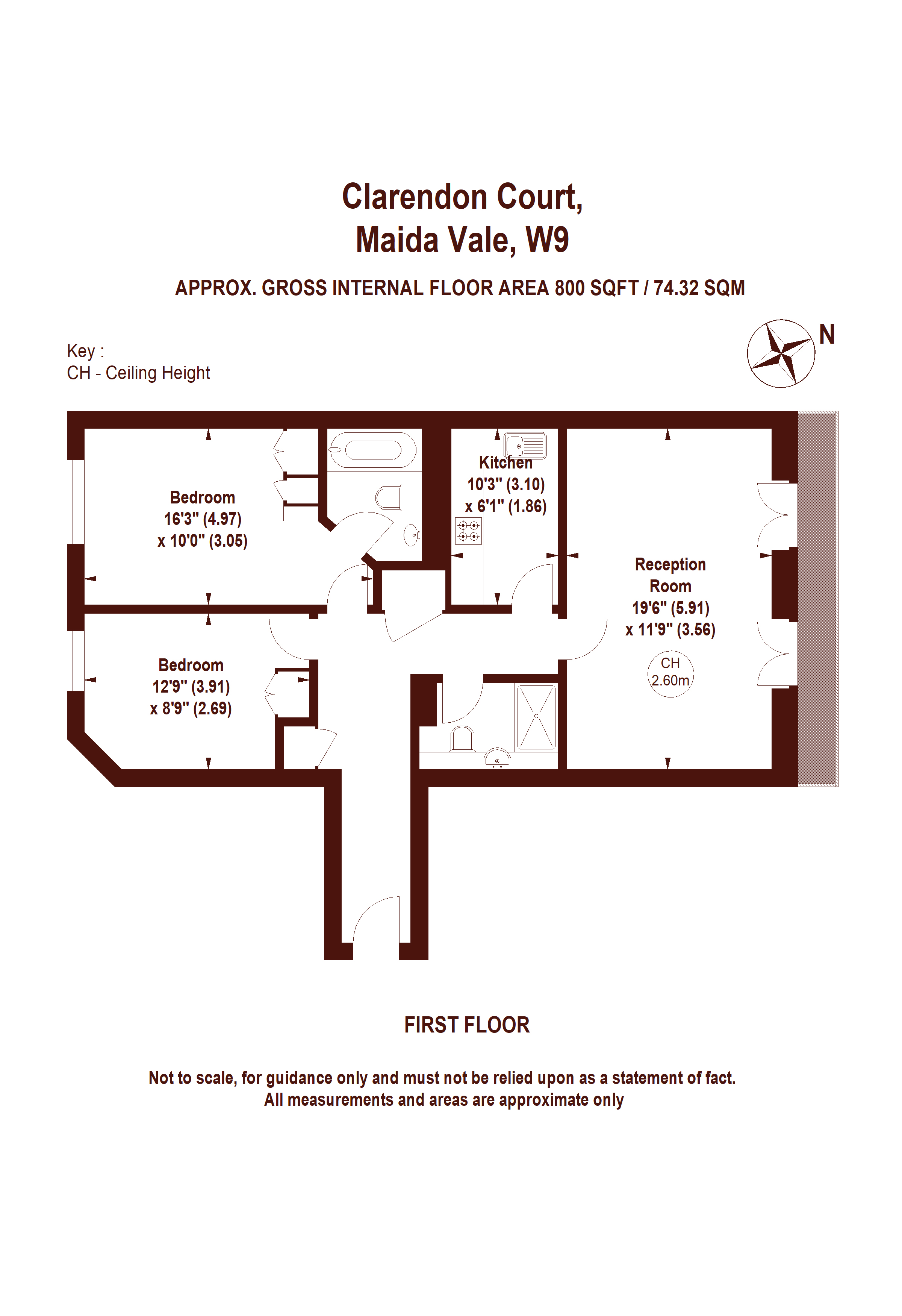 Clarendon Court, 33 Maida Vale, London W9, 2 bedroom flat for sale