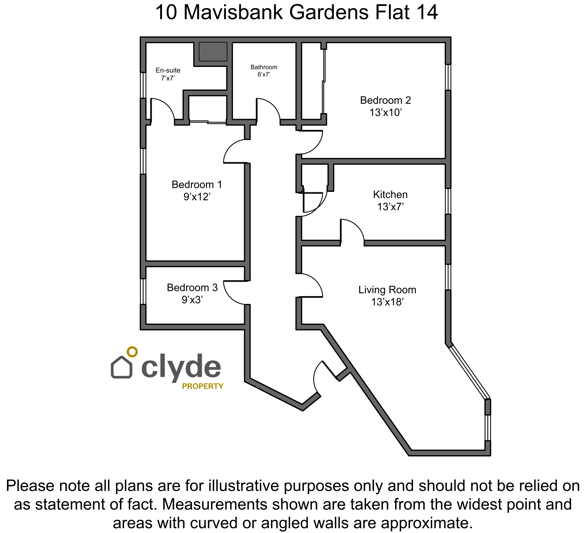10, Mavisbank Gardens, Festival Park floorplan
