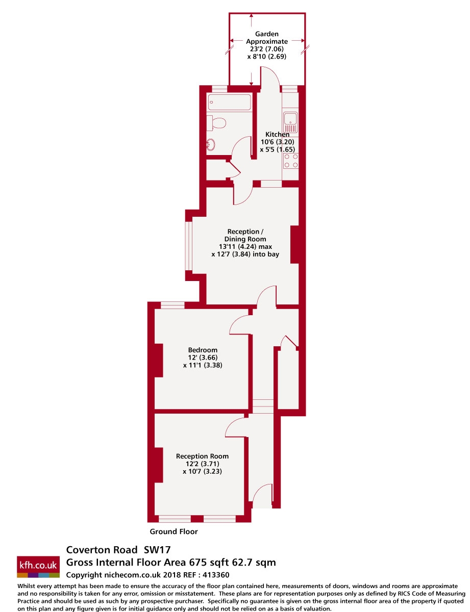 16, Coverton Road, London floorplan