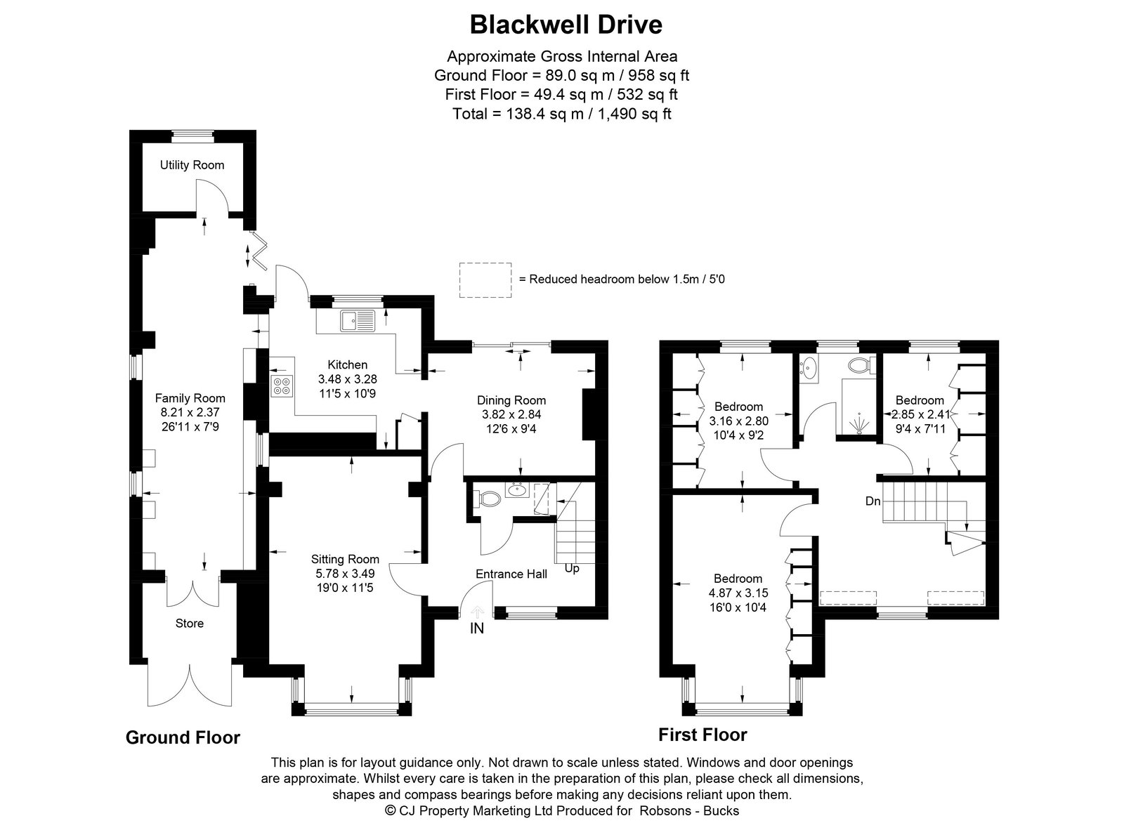 43, Blackwell Drive, Watford floorplan