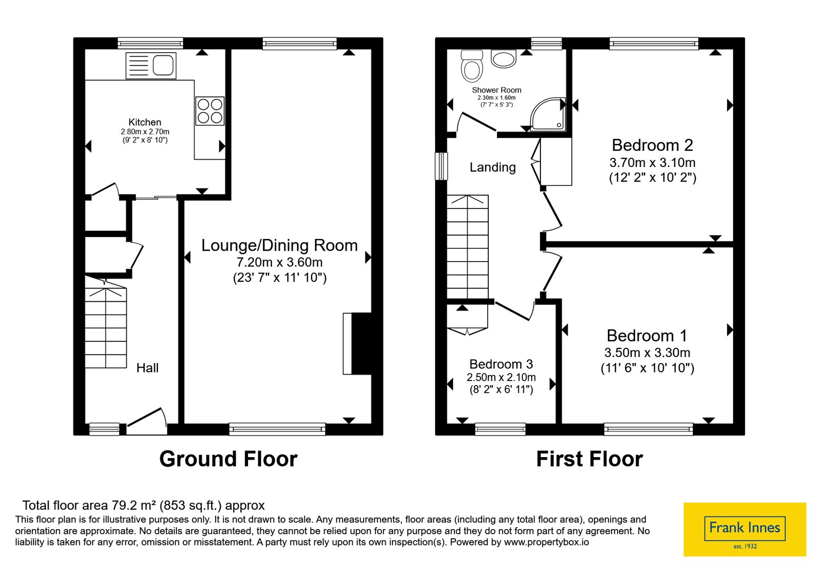 17, Heather Close, Chesterfield floorplan