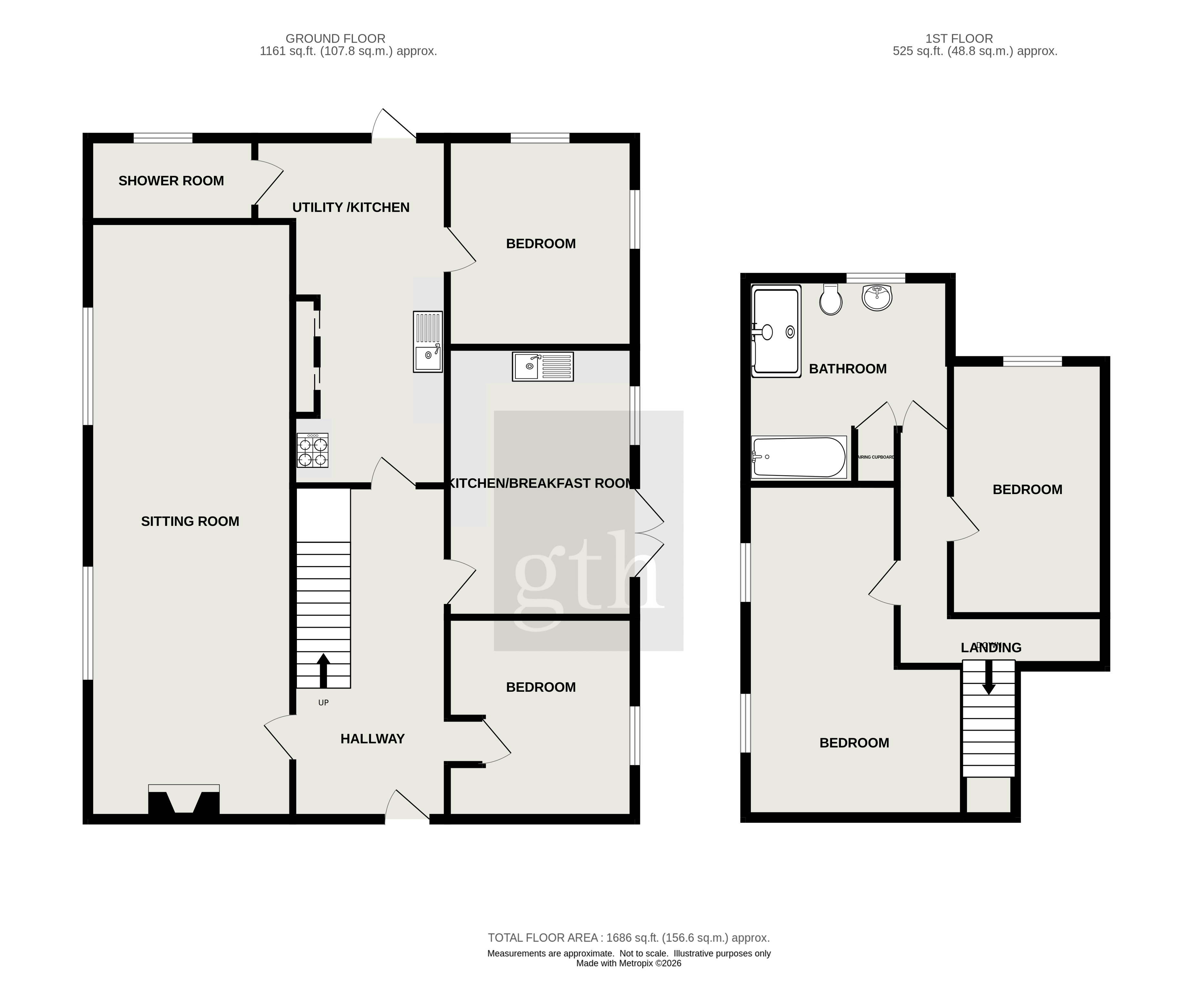 105, Church Road, Highbridge floorplan