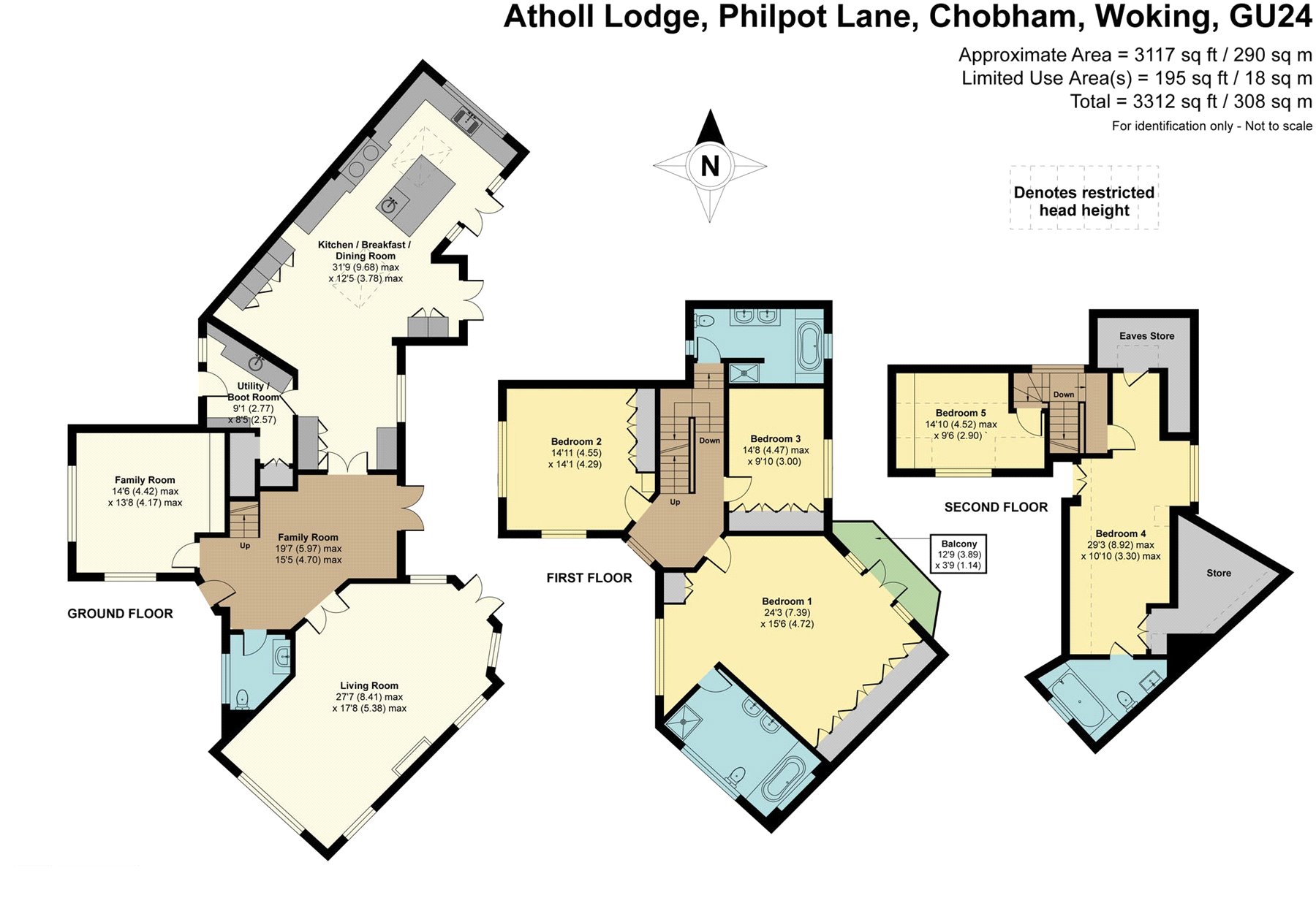 Atholl Lodge,, Philpot Lane, Woking floorplan