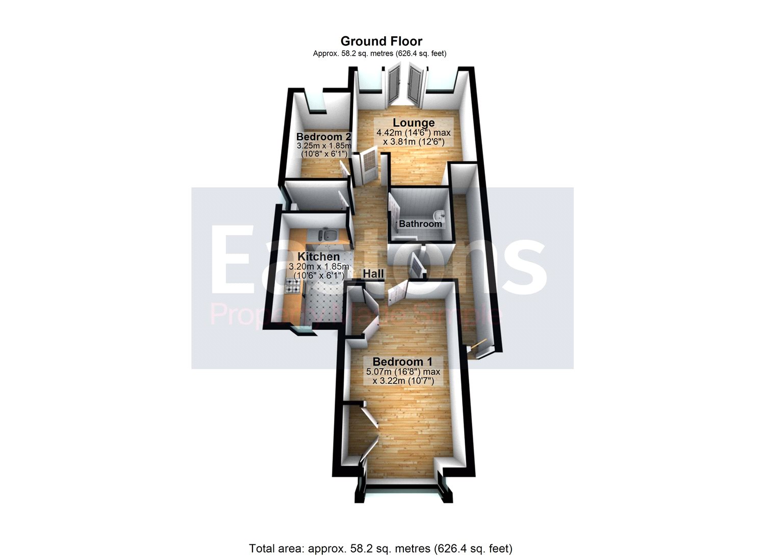 2 Bedrooms Flat for sale in Brighton Road, Lower Kingswood, Tadworth KT20