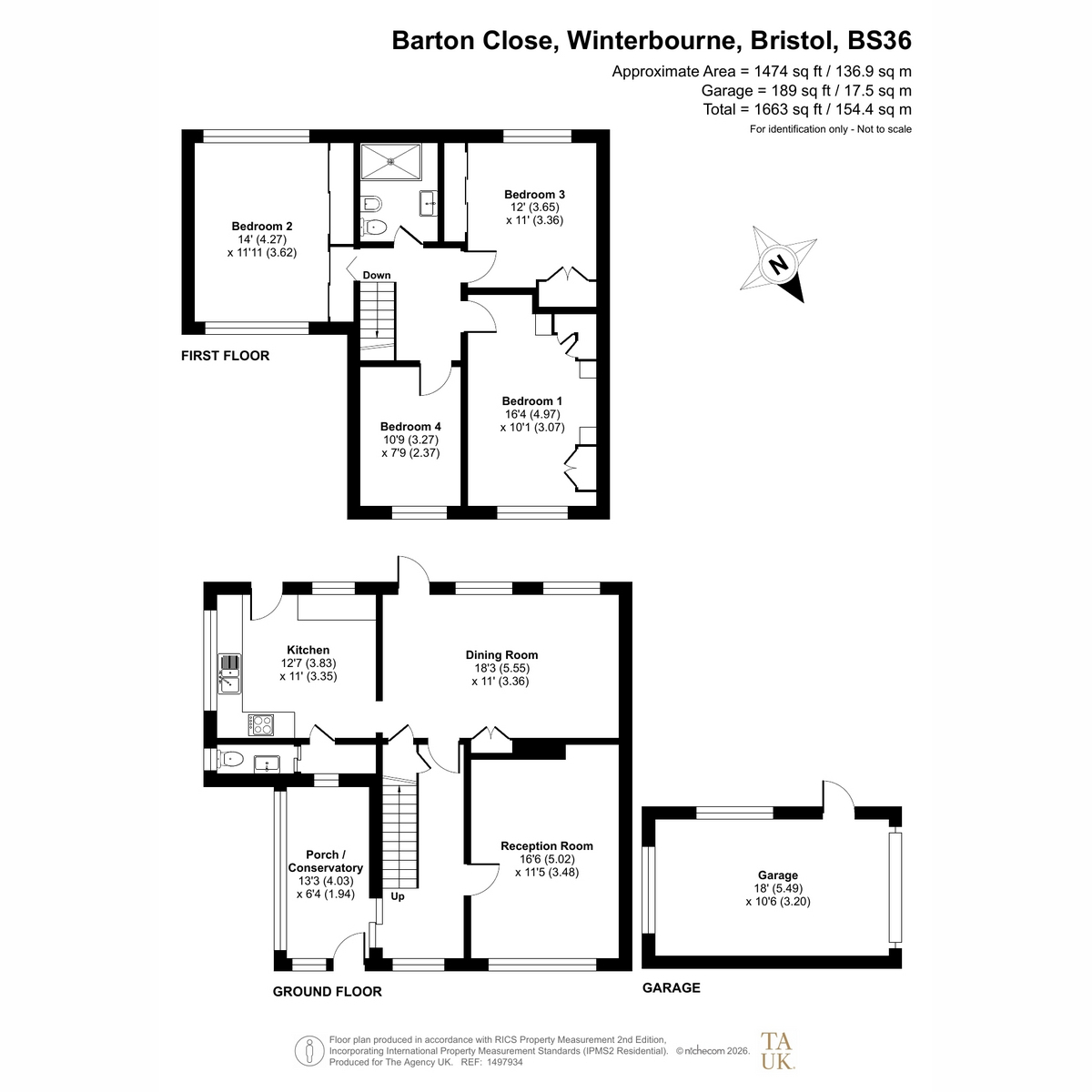 2, Barton Close, Bristol floorplan