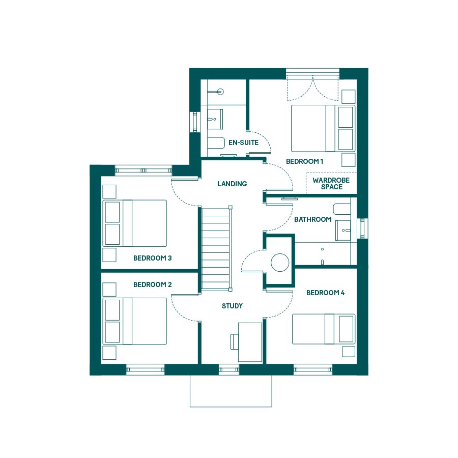 53, Cathedral Meadows, Durham (Hutton)  floorplan