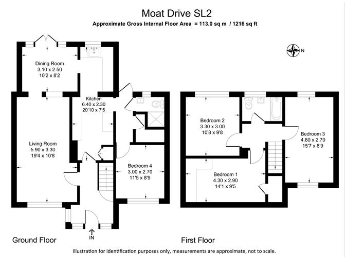 11, Moat Drive, Slough floorplan