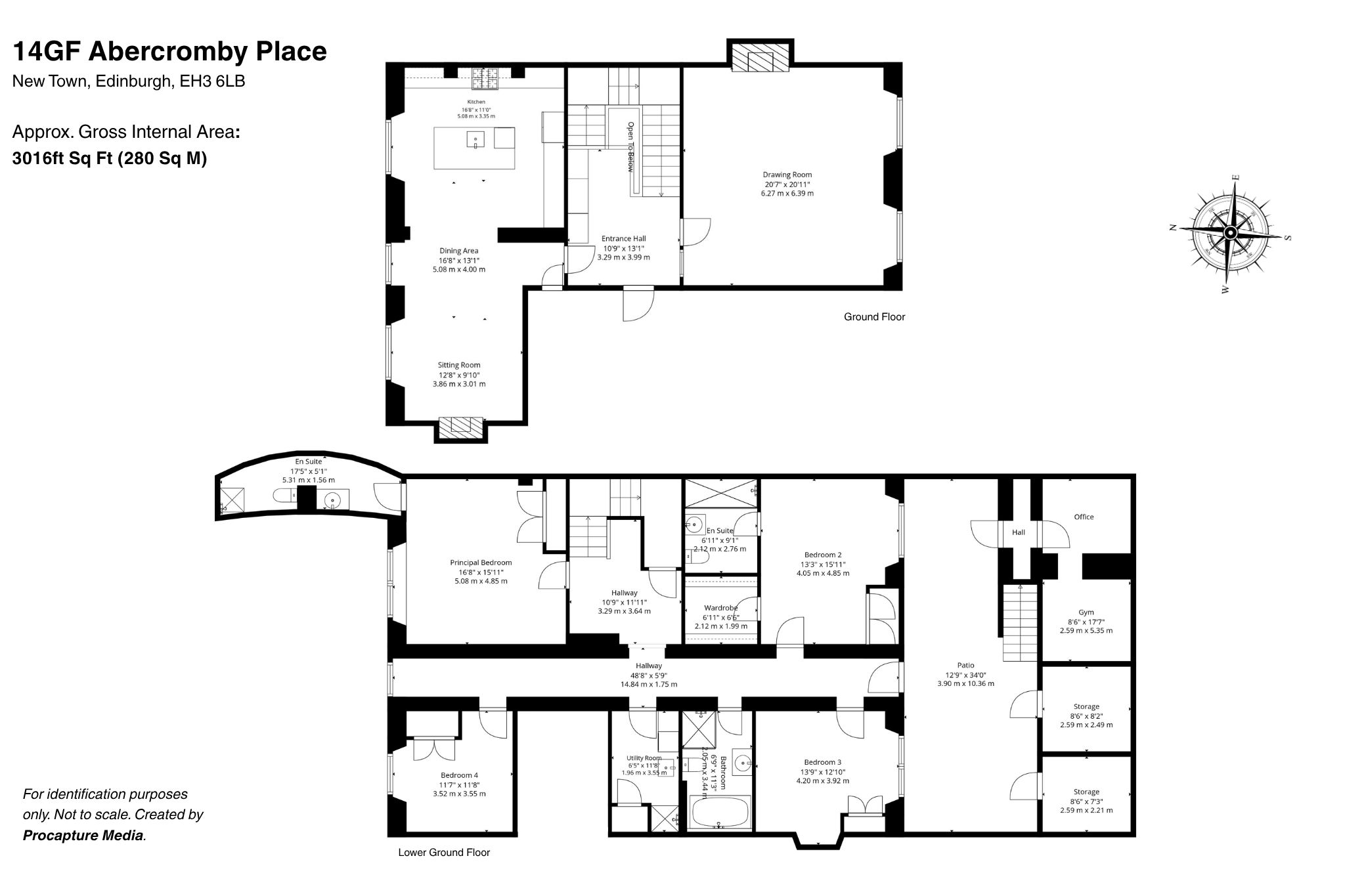 14Gf, Abercromby Place, Edinburgh floorplan