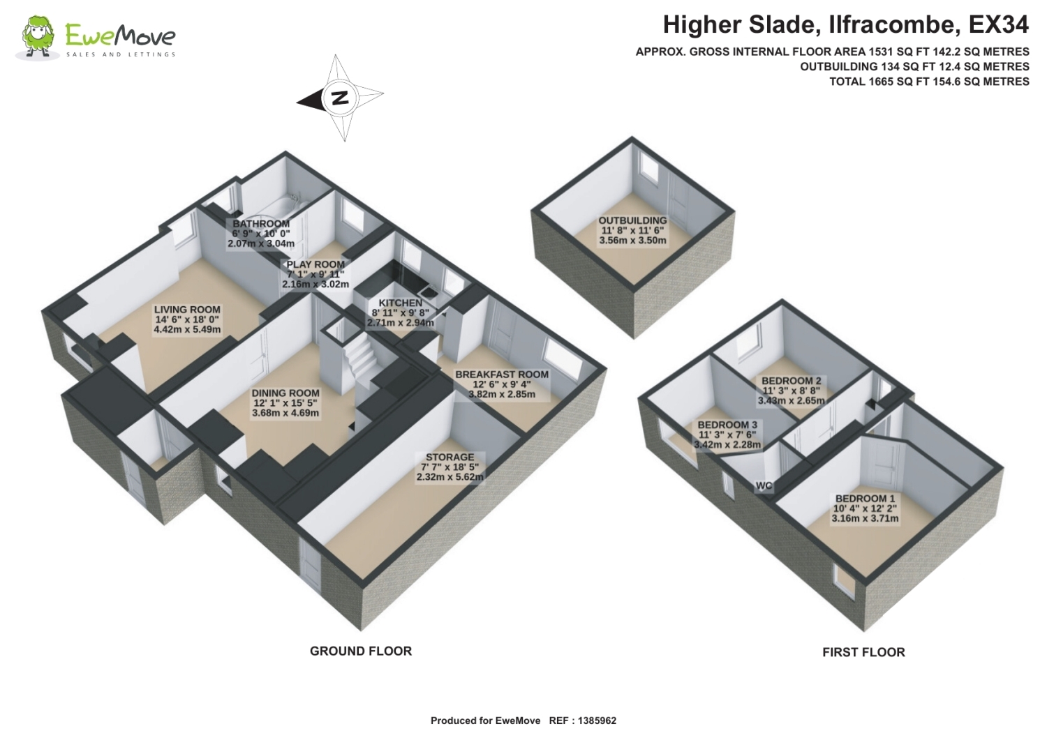 Haverstock Cottage, Higher Slade, Ilfracombe floorplan