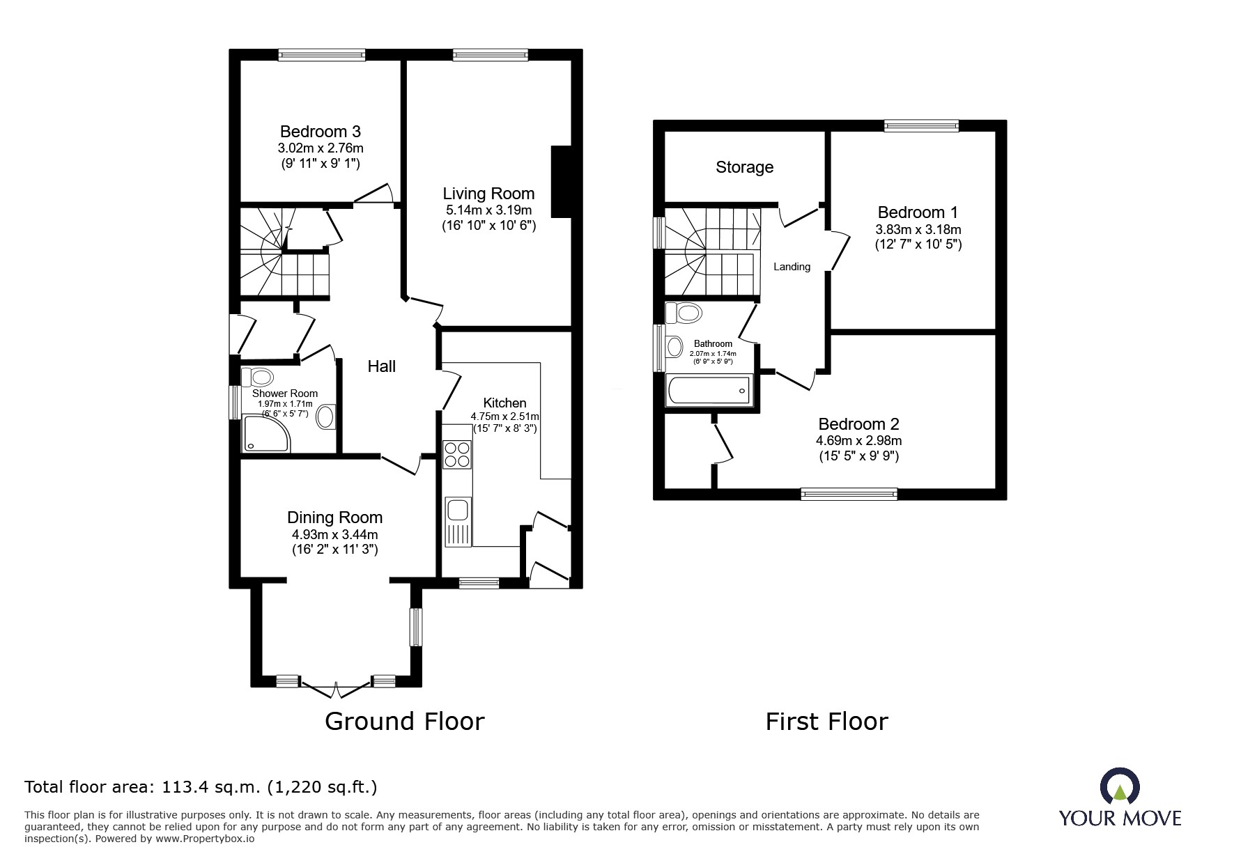Moss Lane, Swinton floorplan