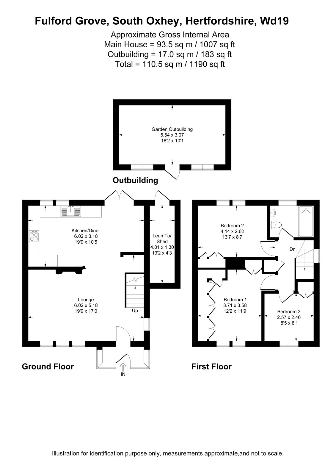 41, Fulford Grove, Hertfordshire floorplan