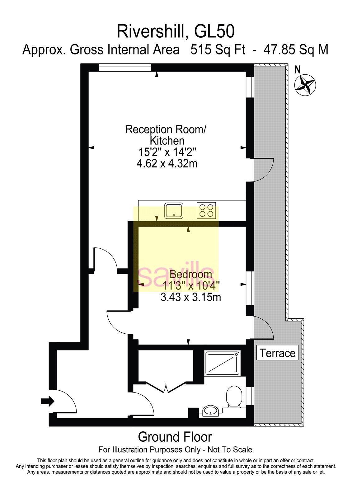 Apartment 13,, Rivershill, Cheltenham floorplan