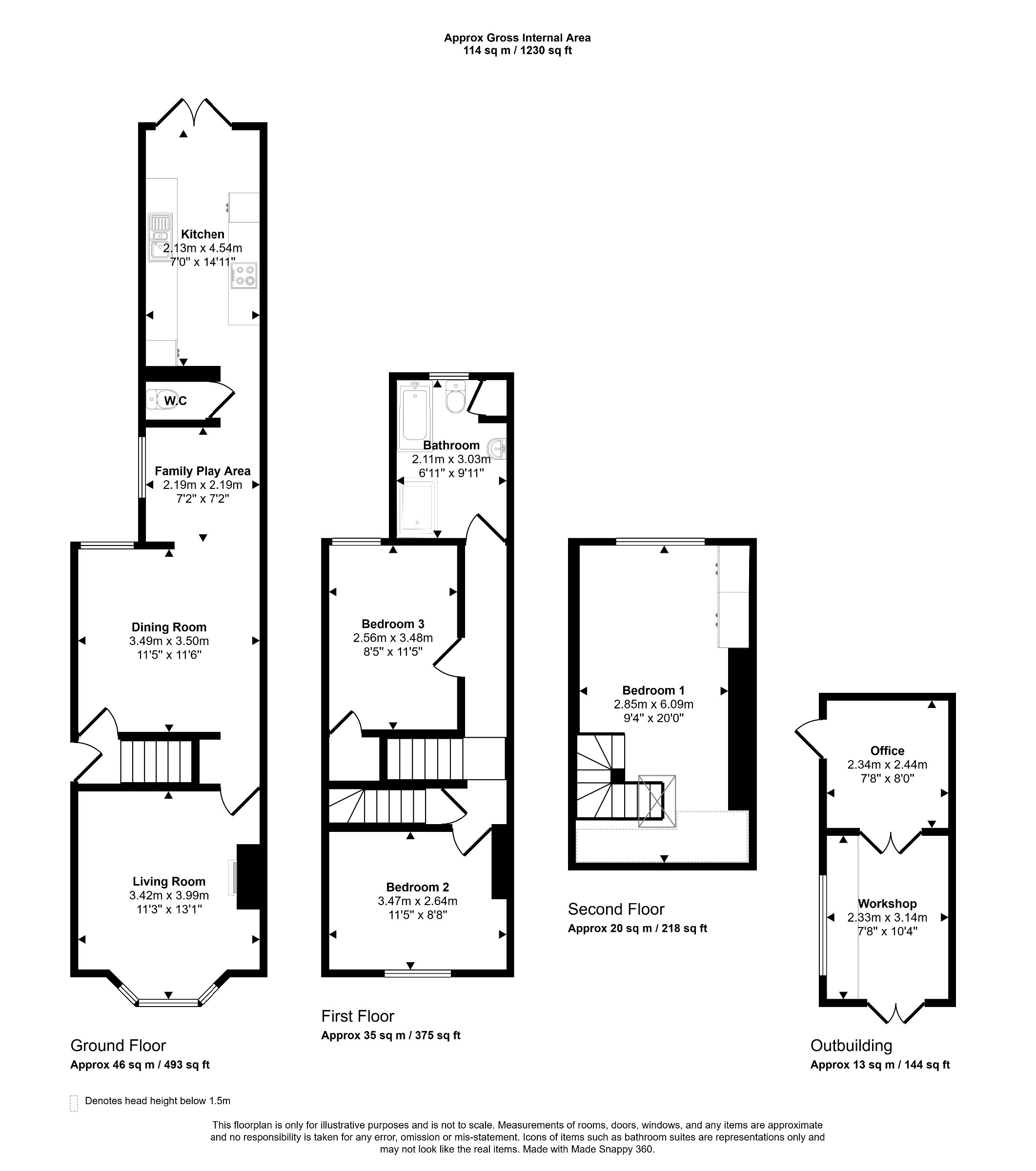 21 Hamsey Road, East Grinstead floorplan
