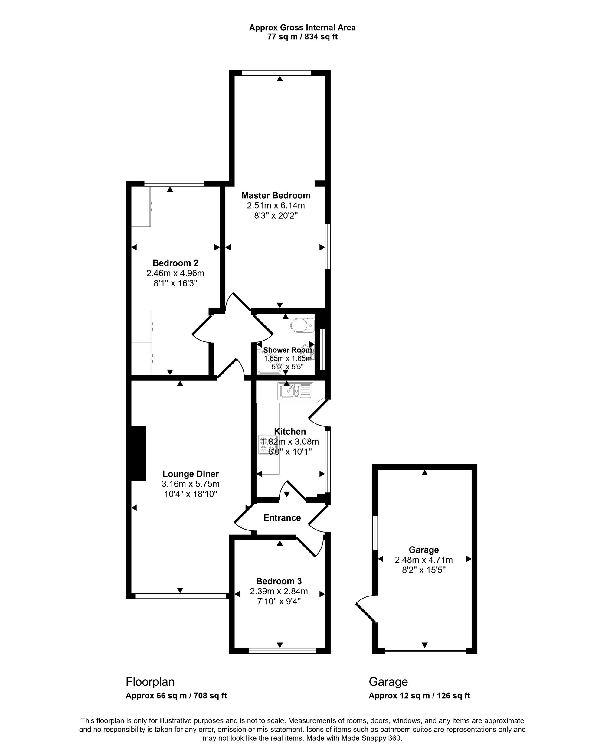 20 Fulbeck Avenue, Wigan floorplan