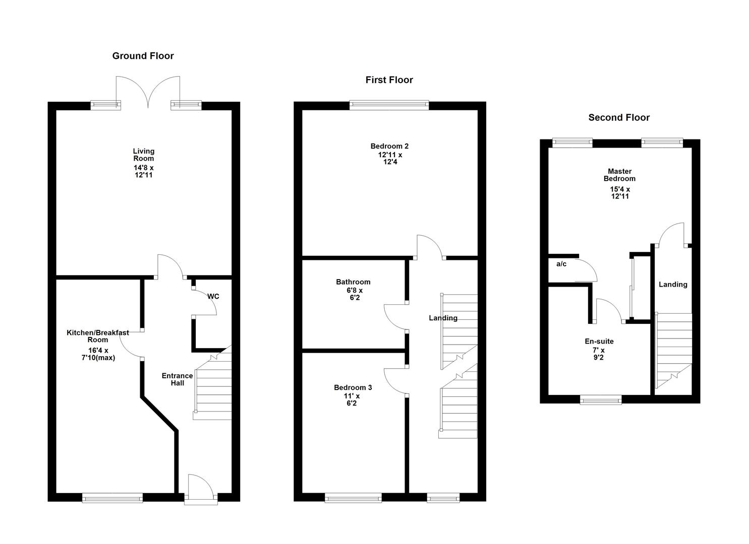 6, Frith Close, Corby floorplan