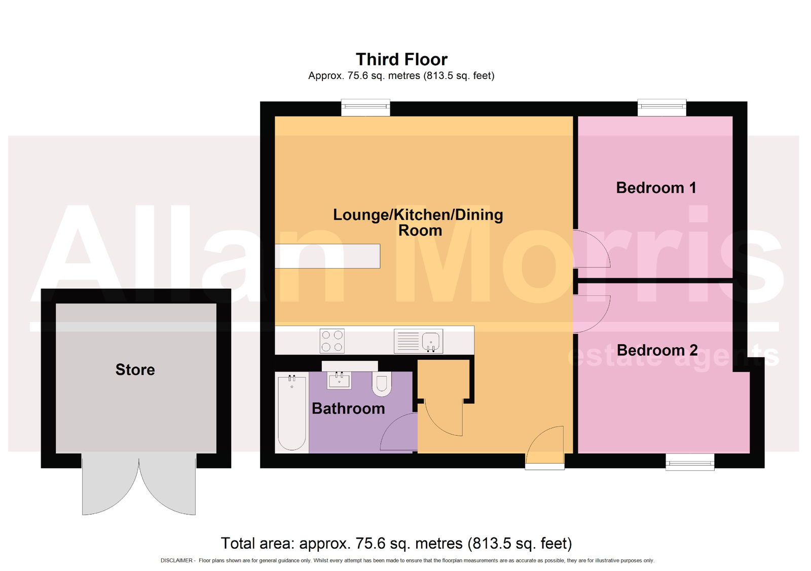 The Old Fire Station,Apartment 23, Copenhagen Street, Worcester floorplan